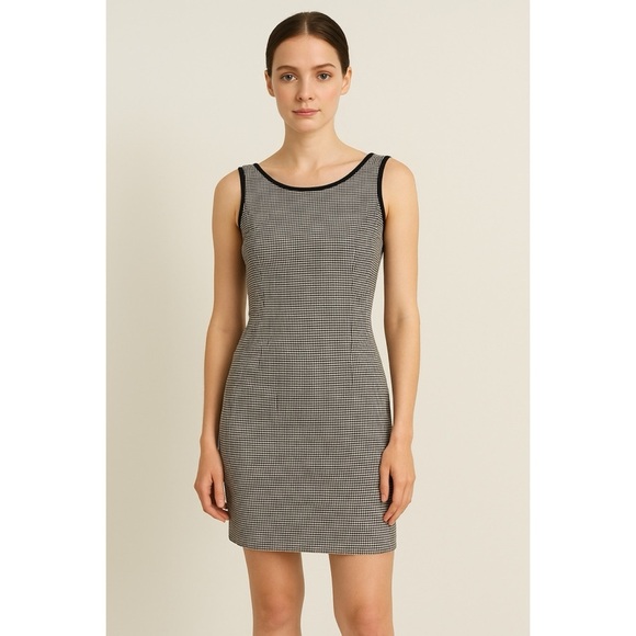 NWT Casual Corner x Vintage 90s Gingham Bodycon Dress - Picture 1 of 6